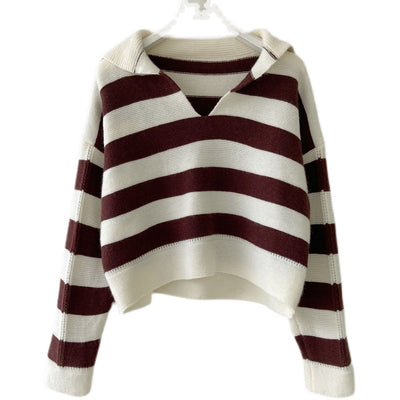 Cardigan Holgado Estilo Universitario para Mujer - Image 62