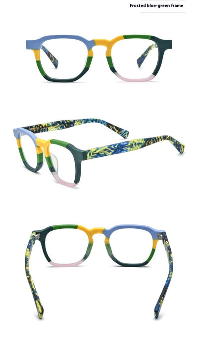 Lentes de Marco Cuadrado con Cristales Degradados Multicolor - Image 9