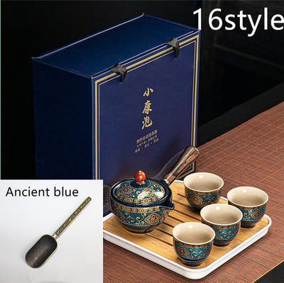 Juego de Té Xiaoyao con Tetera Giratoria 360° - Image 25