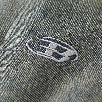Chaqueta Denim Acolchada con Degradado de Color - Image 4