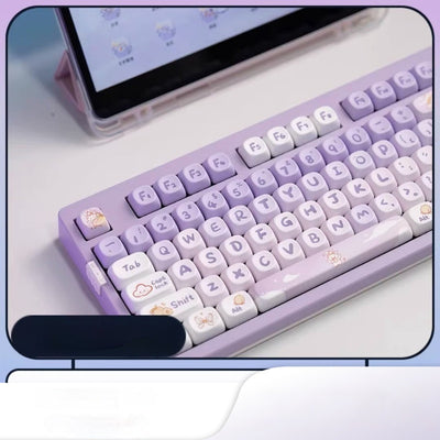 Keycap Conejo Degradado Púrpura PBT - Personalización Coeco - Image 3