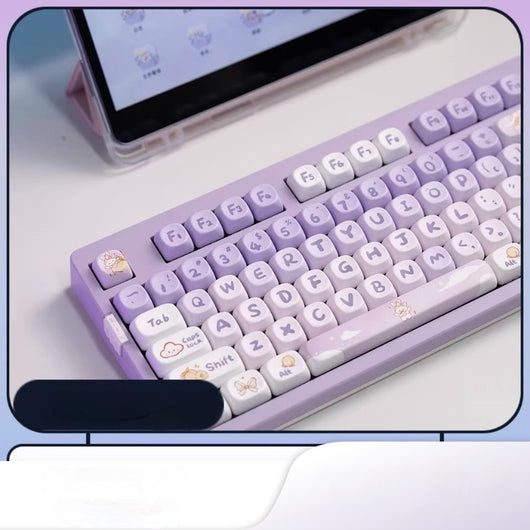 Keycap Conejo Degradado Púrpura PBT - Personalización Coeco - Image 3