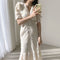 Vestido Elegante Escote V Estilo Francés con Cintura Definida