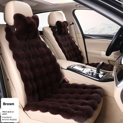 Cojín de Asiento de Auto Invierno Velvet Bubble - Calidez y Confort Universal - Image 27