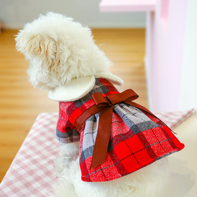 Conjunto de Muñecas Princesa Estudiante con Cuello Tartán Cálido - Image 15