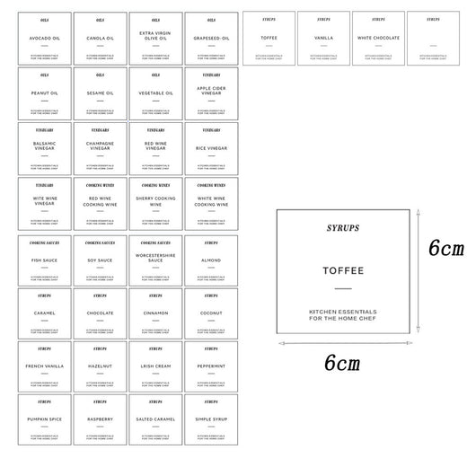 Etiquetas Adhesivas Removibles para Botellas de Aceite de Oliva y Condimentos - Image 13