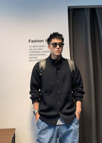 Cardigan Retro Casual para Hombre Estilo Americano - Image 15