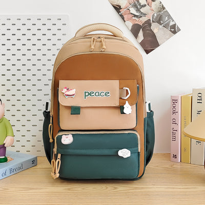 Mochila Escolar Amplia de Gran Capacidad Ligera y Simple para Mujeres - Image 6