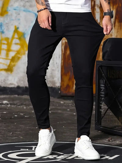 Pantalones Vaqueros Slim Fit Retro con Lavado Vintage y Stretch - Image 6