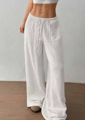 Pantalones Casuales para Mujer con Cintura Ajustable y Detalles de Cordones - Image 10