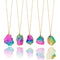 Colgante de Cristal Natural con Piedras de los 7 Chakras