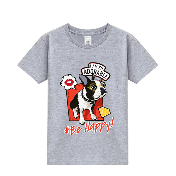Playera Bulldog Francés Estampado Verano Manga Media - Image 4