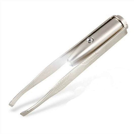 Pinza Depilatoria LED con Luz para Cejas y Pestañas - Acero Inoxidable YF2021 - Image 8