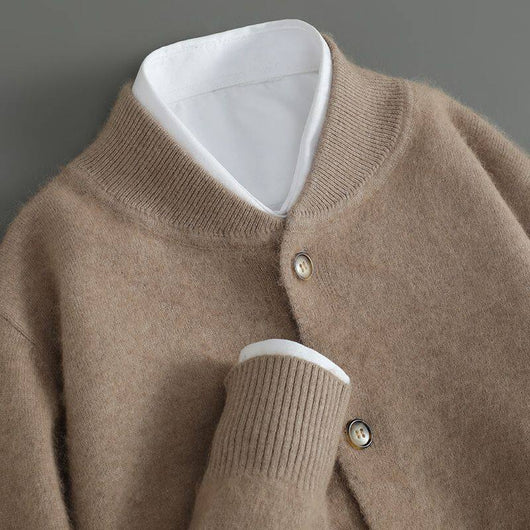 Cardigan Grueso y Cálido para Hombre - Suéter Holgado - Image 10