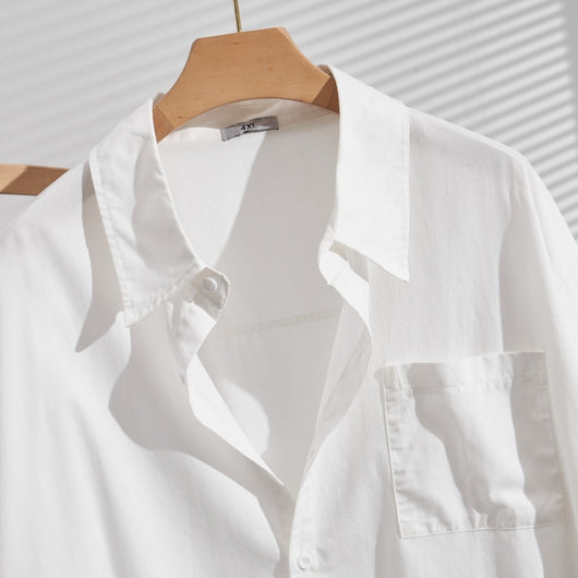 Camisa Casual de Algodón Talla Grande con Efecto Reductor - Image 3