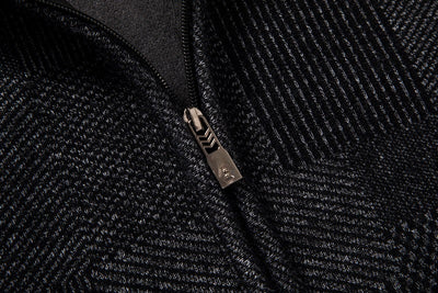 Chaqueta de Punto Slim con Capucha y Cuadros para Hombre - Image 16