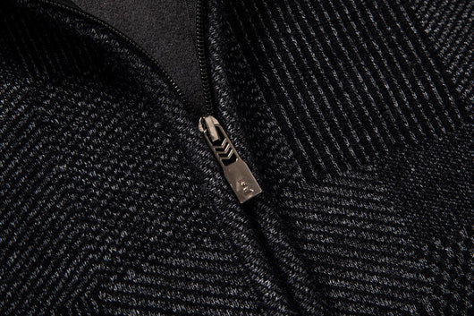 Chaqueta de Punto Slim con Capucha y Cuadros para Hombre - Image 16