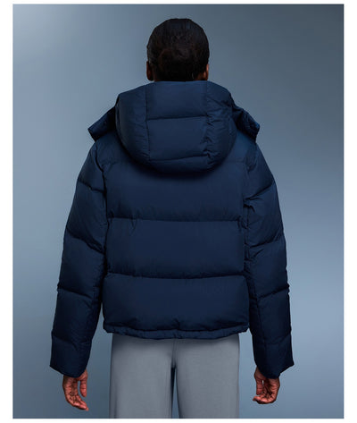 Abrigo de Plumas de Pato Blanco Desmontable con Capucha para Mujer - Invierno Cálido y Elegante - Image 18
