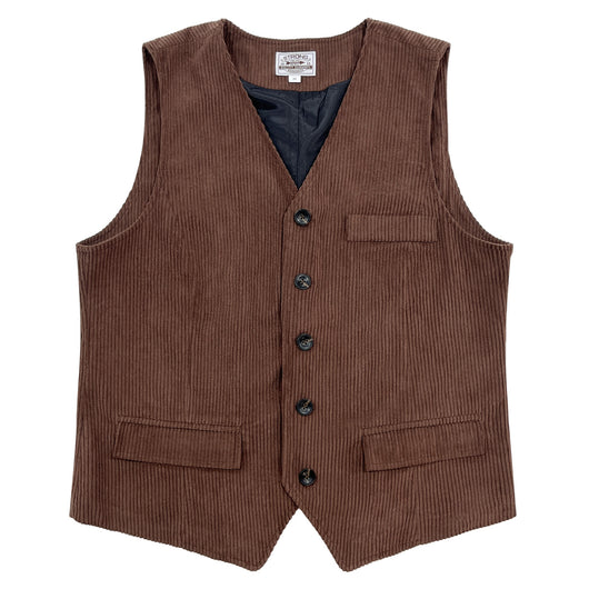 Chaleco de Pana para Hombre con Bolsillos de Patchwork y Chaqueta Exterior - Image 5