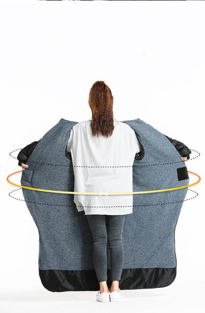 Chaqueta Cortavientos Acolchada Impermeable con Asa de Transporte - Image 9