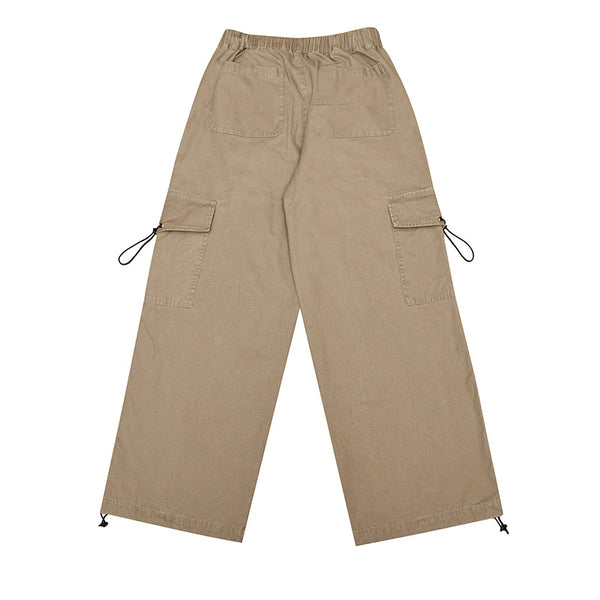 Pantalón de Trabajo Holgado con Cordón y Bolsillos