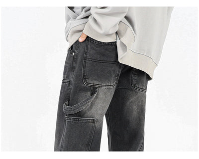Jeans de Corte Acampanado Estilo Logging Americana para Hombre - Image 7