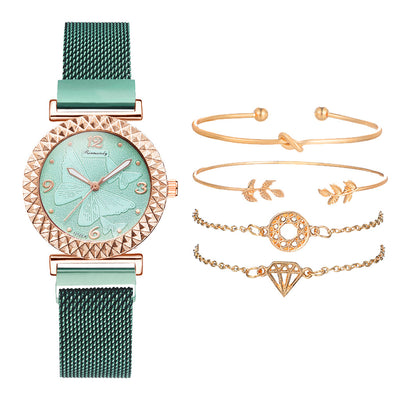 Conjunto de Reloj y Pulsera Mariposa 3D - Image 17