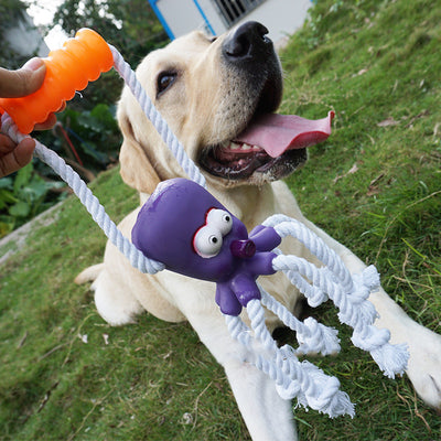 Juguete de Cuerda de Cáñamo Resistente a Mordidas con Pelota Masajeadora para Cachorros - Image 8