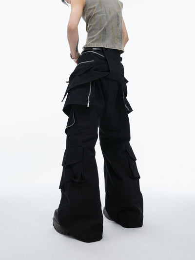 Pantalones Casuales para Hombre con Bolsillos de Cierre Metálico - Image 8