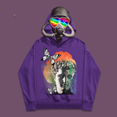 Sudadera con Capucha de Algodón Estampado Mariposas - Image 4