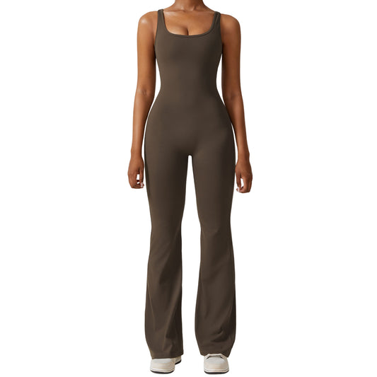 Enterizo Deportivo Mujer con Espalda Abierta para Fitness - Image 2