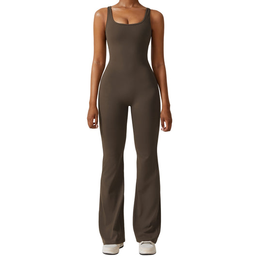 Enterizo Deportivo Mujer con Espalda Abierta para Fitness - Image 2