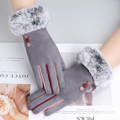 Guantes Cálidos de Gamuza para Invierno con Función Táctil