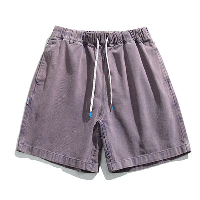 Shorts de Algodón Sueltos con Efecto Desgastado para Hombre - Image 11