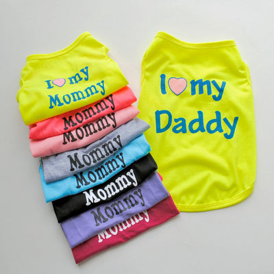 Chaleco para Mascotas Estilo Clásico Mamá Papá - Image 32