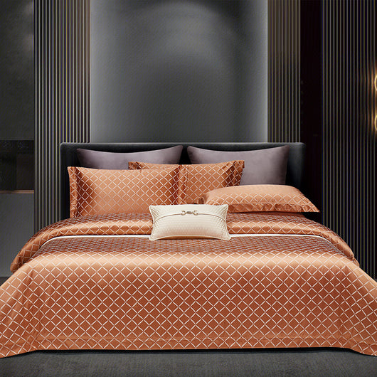 Juego de Cama Jacquard Algodón Premium de 4 Piezas - Image 5