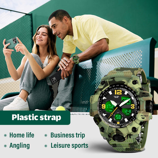 Reloj Deportivo Multifunción con Brújula, Termómetro y Silbato de Emergencia - Image 7
