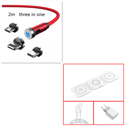 Cable Magnético 3 en 1 de 540° Rotativo - Carga Rápida Android, USB-C y Lightning - Image 35
