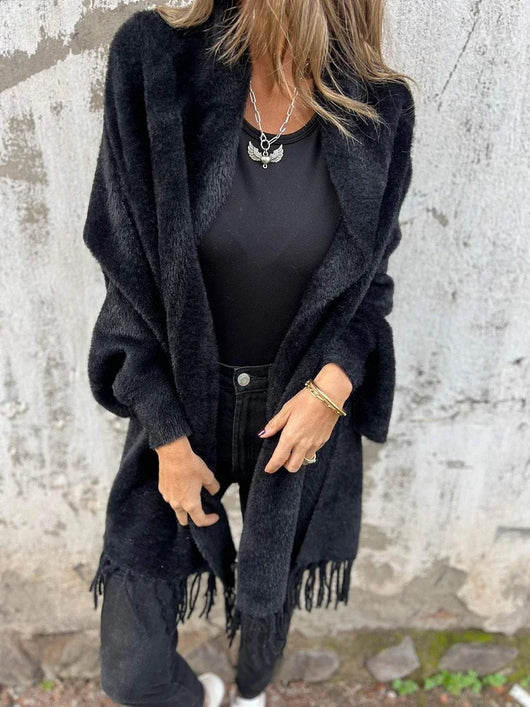 Cardigan Tejido para Mujer con Mangas Murciélago y Diseño de Borlas - Saco Suelto y Elegante - Image 10
