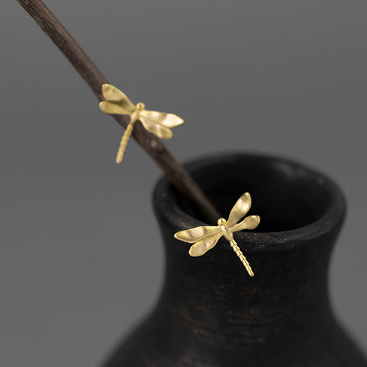 Aretes de Libélula en Plata Esterlina - Elegancia Sofisticada - Image 6