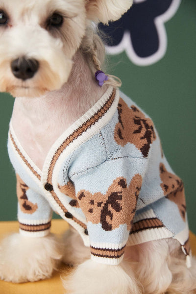 Suéter Preppy a Rayas para Perros y Gatos - Chaleco V-Neck Cálido de Invierno - Image 22
