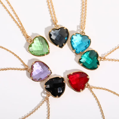 Collar de Cobre con Circón Colorido y Elemento de Amor - Image 15