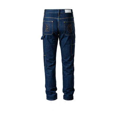 Pantalones Slim Unisex con Costuras Topstitched y Bordados - Image 2