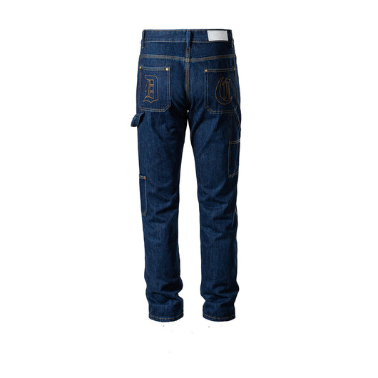 Pantalones Slim Unisex con Costuras Topstitched y Bordados - Image 2
