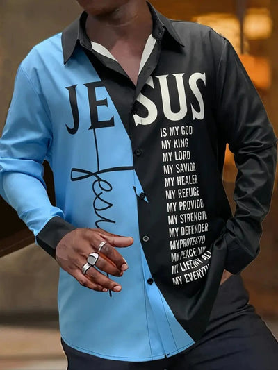 Camisa Estampada 3D Manga Larga Hombre - Diseño Moderno Primavera Otoño - Image 8
