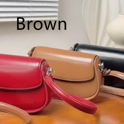 Bolso Bandolera de Cuero Genuino - Estilo Silla de Montar - Image 13