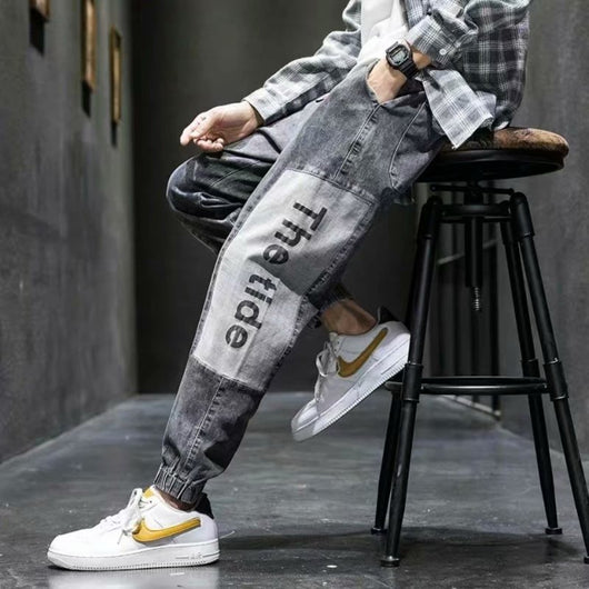 Pantalones Harem Elásticos Talla Grande para Hombre con Stretch - Image 2