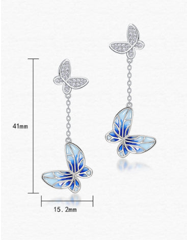 Aretes de Mariposa Esmaltados - Diseño Moderno para Mujeres - Image 6