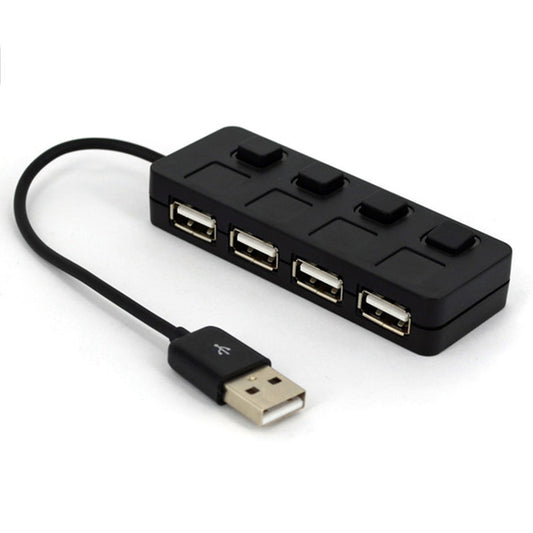 Hub USB 2.0 Multiplicador de 4 Puertos con Botón - Image 2