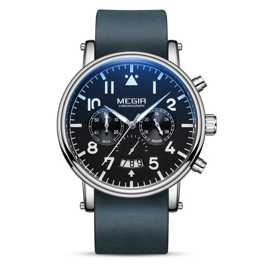 Reloj de Cuarzo Multifuncional de Cuero para Hombre - Image 6